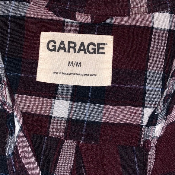 Plaid button up top - Picture 6 of 6